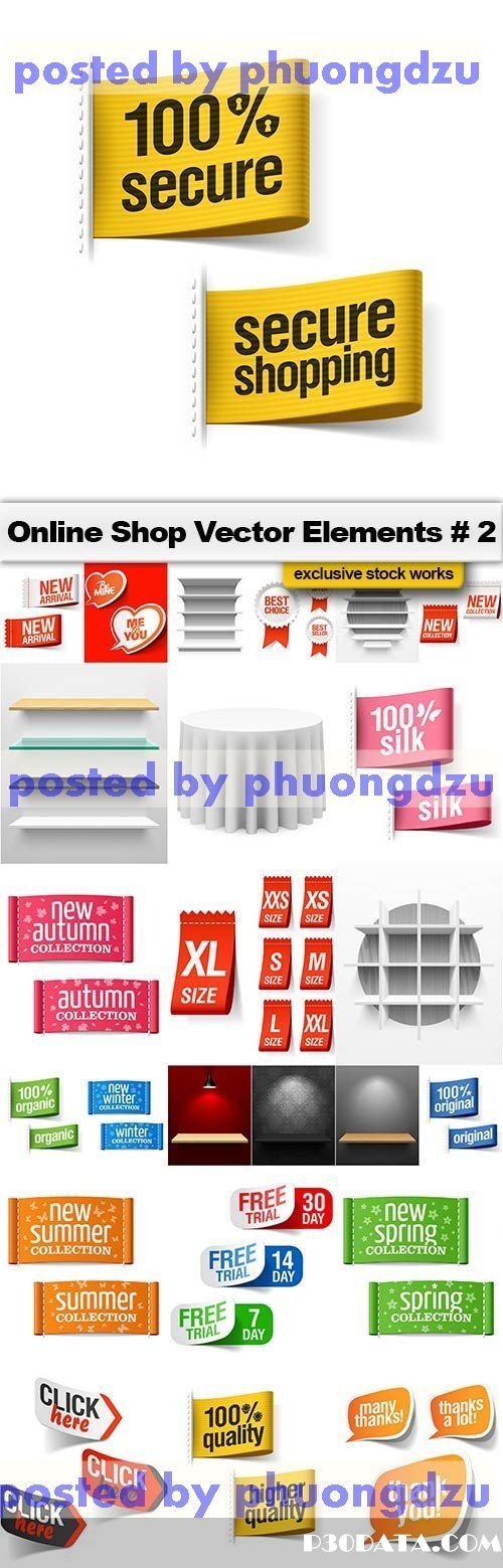 Online Shop Vector Elements