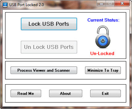 بستن پورت های یو اس بی با USB Port Locked v5.0.1
